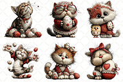 Whimsical Easter Cat Clipart, an Illustration by Black Bird Studio (Thumbnail 6 of 6)