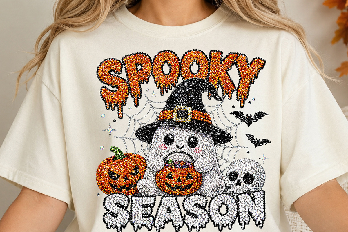 Rhinestone Spooky PNG, a Seasonal Illustration by DreamCafeArt (Photo 4 of 6)