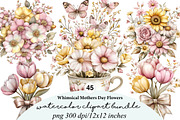whimsical mothers day flowers, an Illustration by GatewayDesign (Thumbnail 1 of 9)