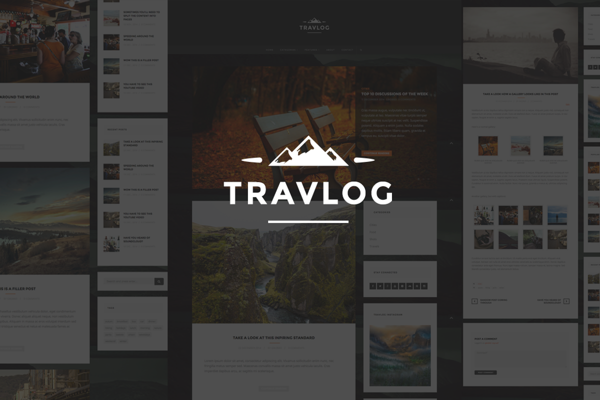 Travlog - A Traveler Blogging Theme, a WordPress Template by gbobbd (Photo 1 of 2)