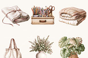 Black Neutral Planner Clipart Bundle, a Person Illustration by BusyDaydesign (Thumbnail 4 of 9)