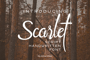 Scarlet - Script Handwritten Font