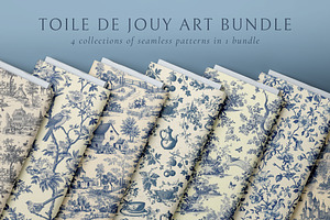 Toile De Jouy Patterns Bundle