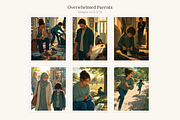 Overwhelmed Parents, Set of 29, a Person Illustration by LanternkinStudio (Thumbnail 6 of 14)