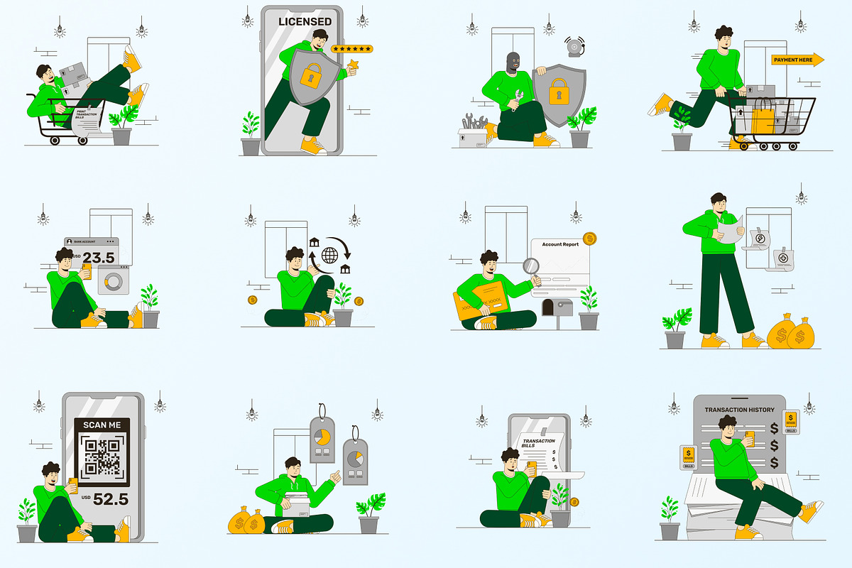 Modern Banking Illustration, an Illustration by orenjidesign (Photo 7 of 8)