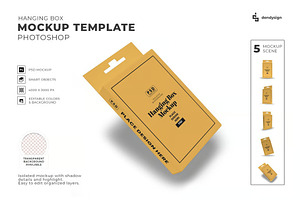 Hanging Box Mockup Template, an Advertising Mockup by DesignRushMarket