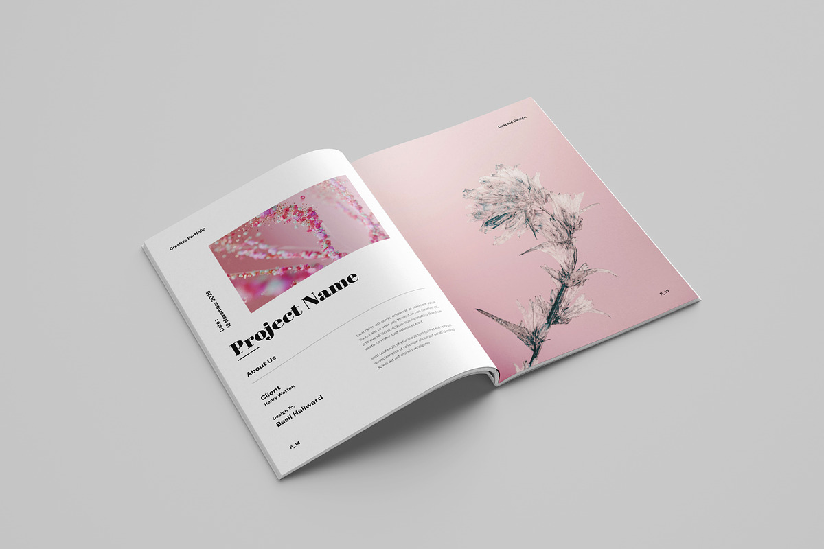 Creative Portfolio Brochure Template, a Brochure Template by Spark_Creative (Photo 8 of 14)