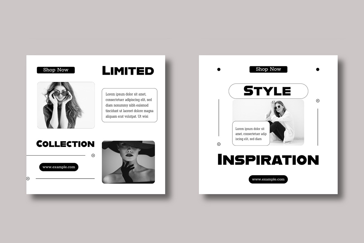 Minimal Fashion Social Media Design, a Social Media Template by MightyDesign (Photo 5 of 8)