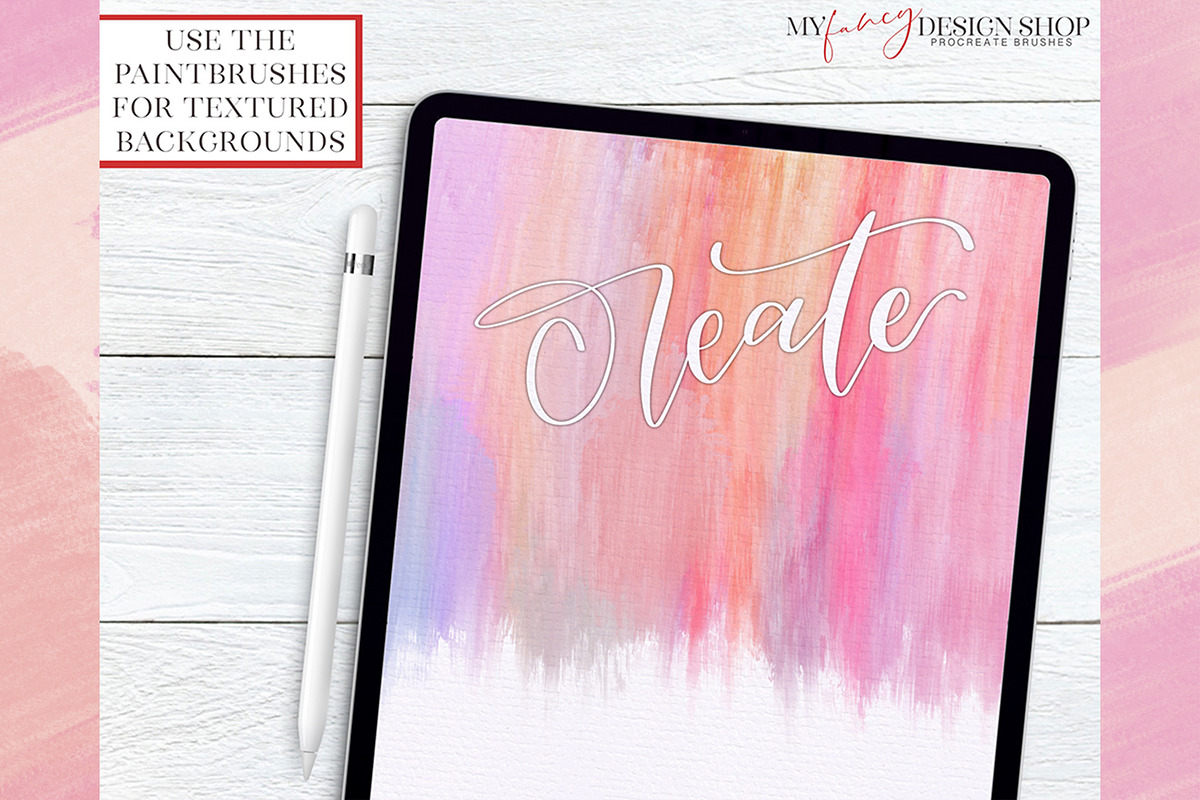Procreate Paint Texture Brushes, a Brush Add-On by My Fancy Design Shop (Photo 9 of 10)