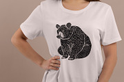 Forest Animals Linocut Clipart, an Animal Illustration by ArtIrisArt (Thumbnail 4 of 4)