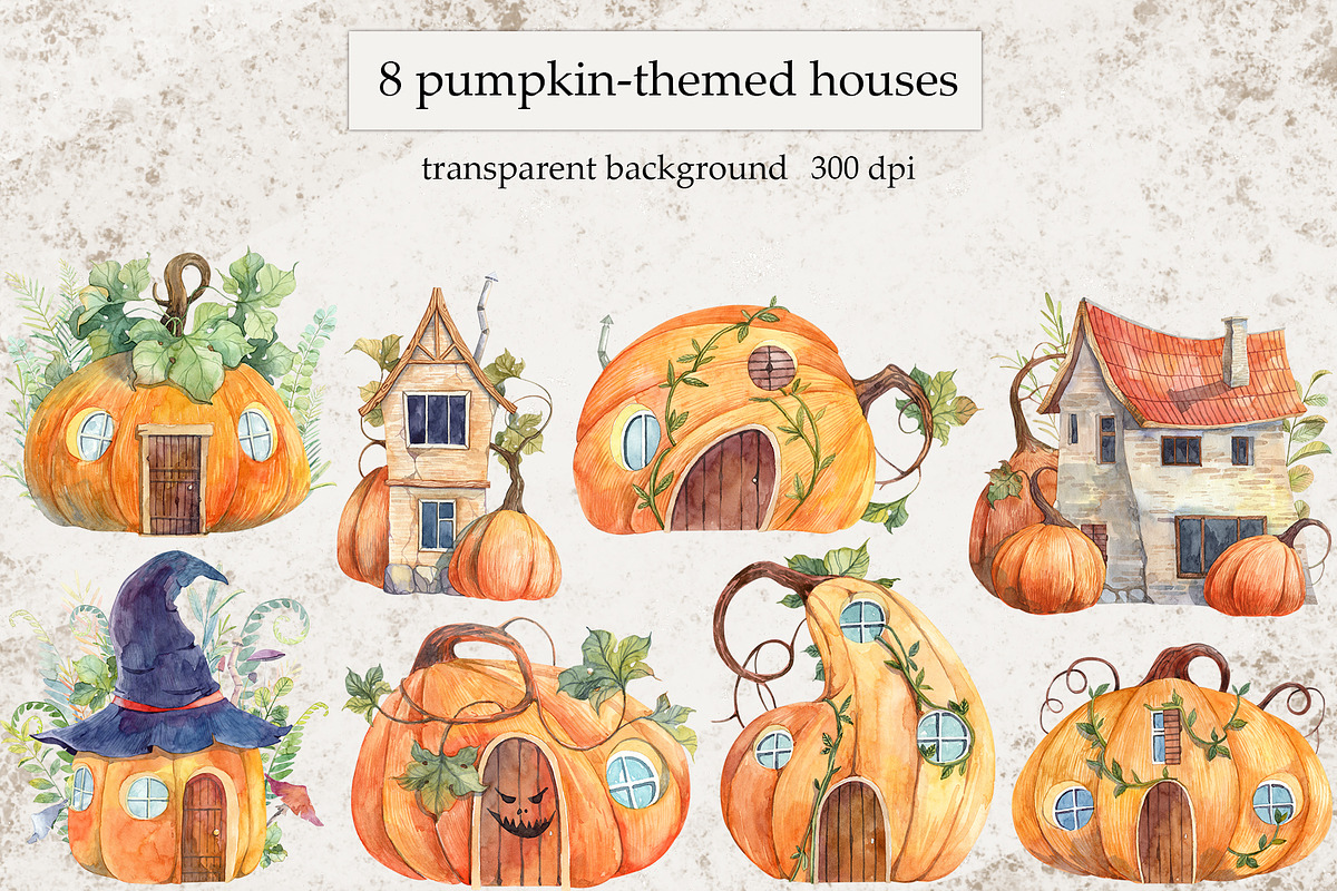 Watercolor autumn collection, an Illustration by Dashamoony (Photo 3 of 4)