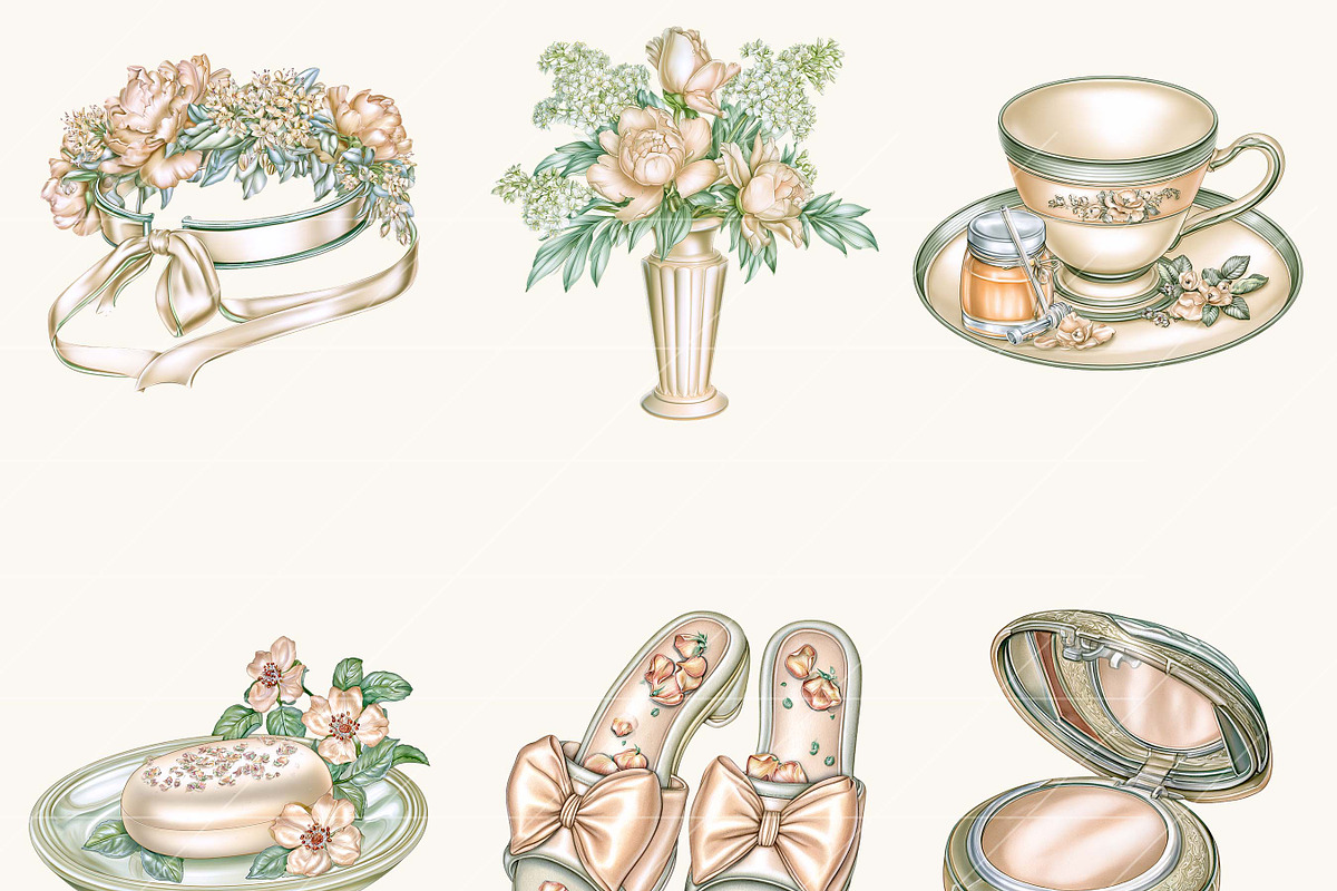 Skincare Beauty Clipart Bundle, a Healthcare Illustration by BusyDaydesign (Photo 5 of 9)