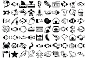 Premium Sea Food Vector Icons, an Outline Icon by Vector Portal (Thumbnail 3 of 6)