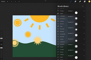 Sunshine Stamp Brush For Procreate