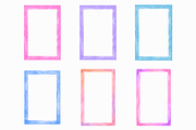 Watercolor Frame Rectangular Border, a Decorative Illustration by Kusumaillustration (Thumbnail 10 of 13)