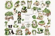 St Patricks Day Clipart, a Person Illustration by GlamArtZhanna (Thumbnail 3 of 8)