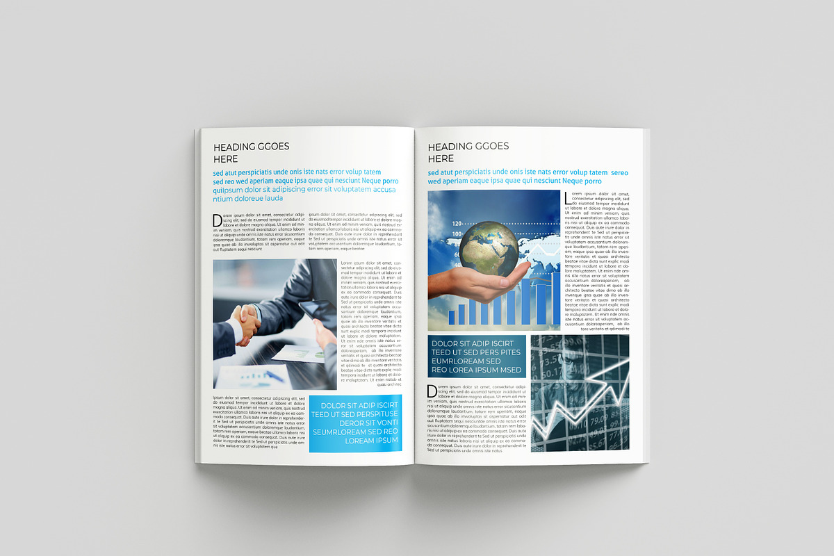 Corporate Newsletter Template, a Brochure Template by retrographix (Photo 5 of 9)