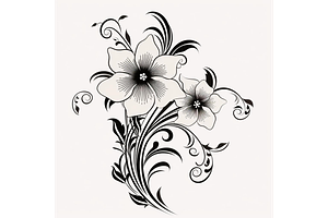 Purple Flower Clipart Png