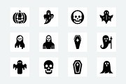 Halloween Ghost Icons Pack, a Solid Icon by Vectorium Studio (Thumbnail 4 of 7)