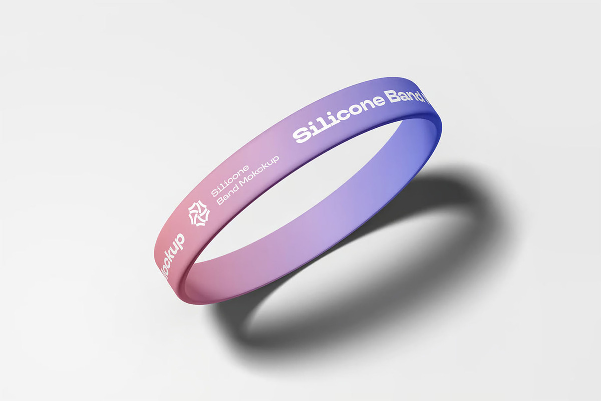 Silicone Band Mockup, an Advertising Mockup by Se٧enStudio (Photo 3 of 13)
