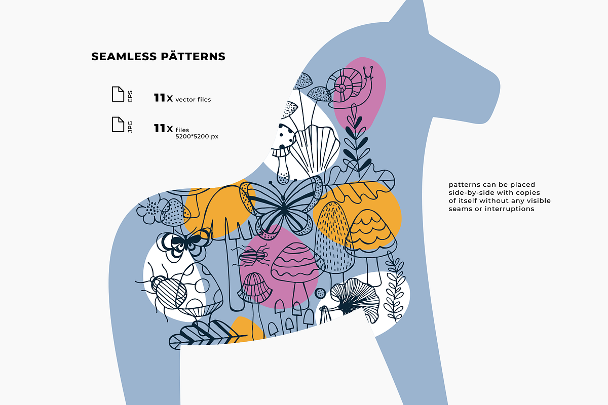 Mushroom illustrations, an Illustration by adehoidar (Photo 3 of 8)