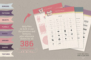 Caboodle dingbat typeface, a Symbol Font by Lisa Glanz (Thumbnail 6 of 6)