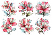 Spring Alstroemeria Flowers Clipart, an Illustration by Daily.Designs (Thumbnail 8 of 8)