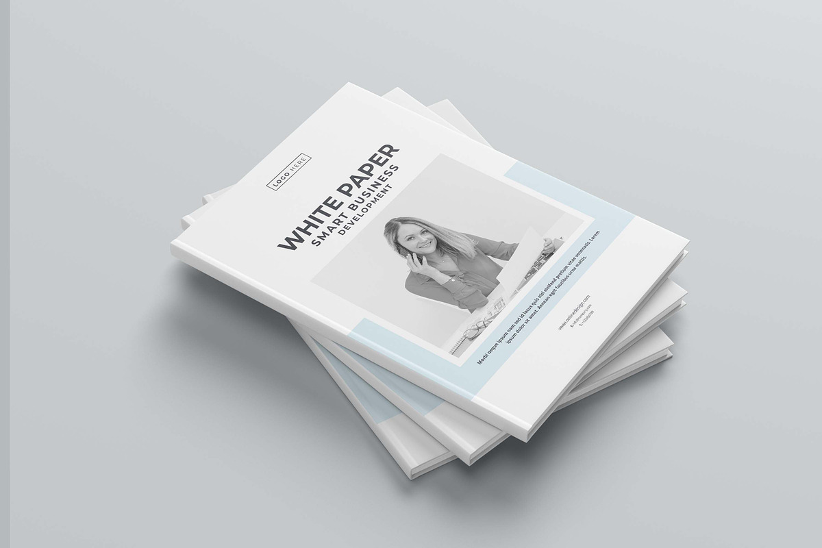 White Paper | MS Word & Canva, a Brochure Template by obayes (Photo 7 of 17)