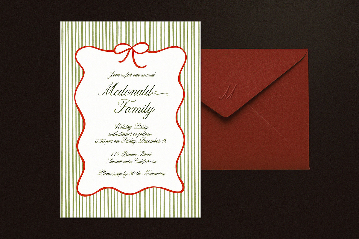 Christmas Frames & Bows Whimsy Set, an Object Graphic by Calamar Studio (Photo 9 of 12)