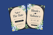 Bitter Floral Wedding Invitation, an Invitation Template by iDoodle Studio (Thumbnail 3 of 4)