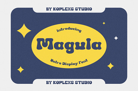 Megula - Retro Display Font, a Handwritten Font by Koplexs Studio