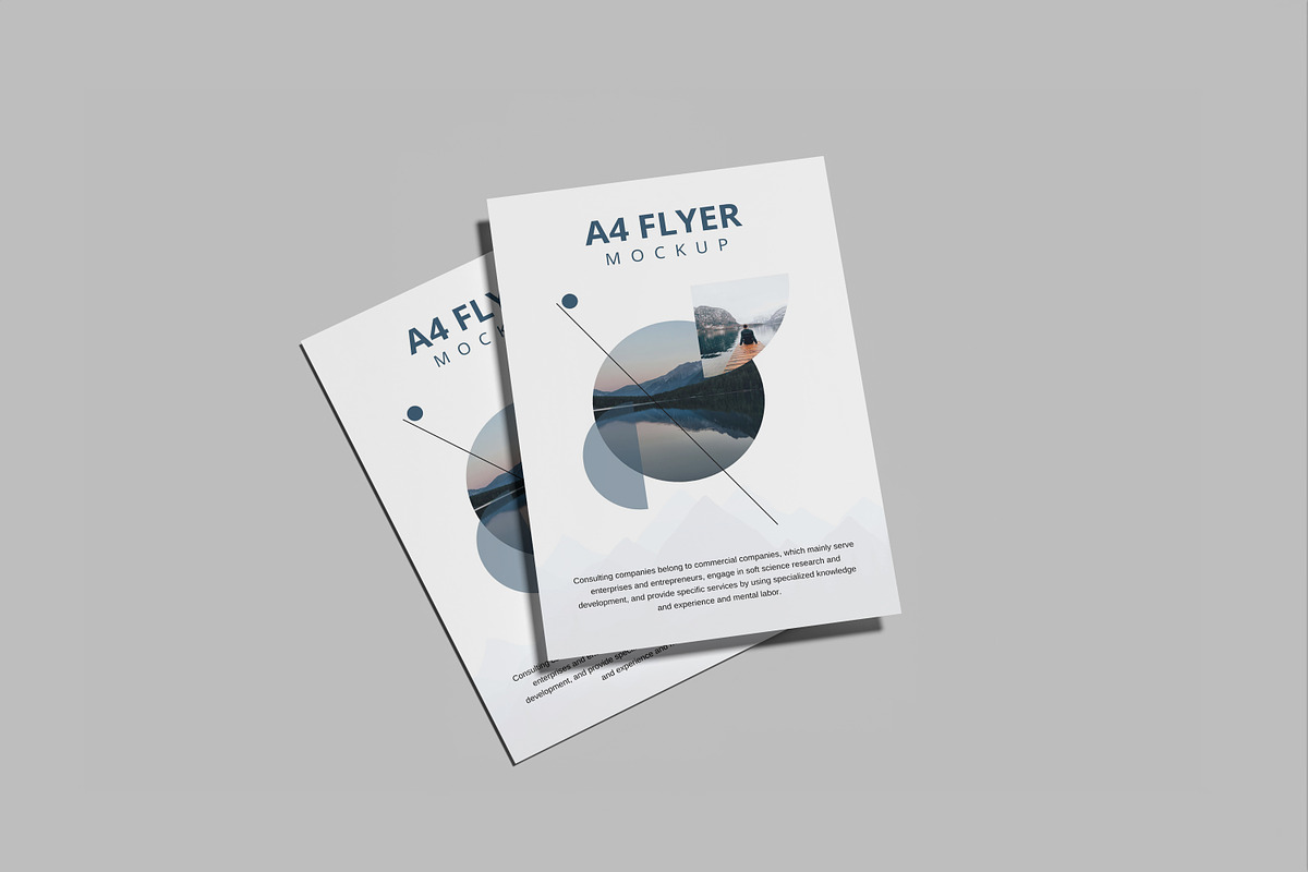A4 Flyer Mockup, a Print Template by mahremdesign (Photo 3 of 12)