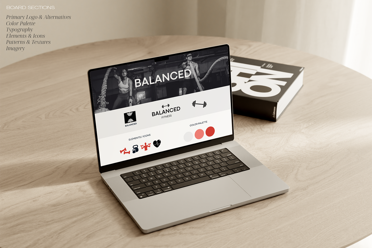 Fitness Gyms Brand Board, a Branding & Logo Template by Creatif Foundry (Photo 4 of 6)