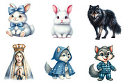 Little Red Riding Hood Clipart, an Illustration by CreationArt (Thumbnail 7 of 7)