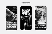 Vogjer - Bold Futuristic Font, a Sans Serif Font by limitype (Thumbnail 9 of 14)