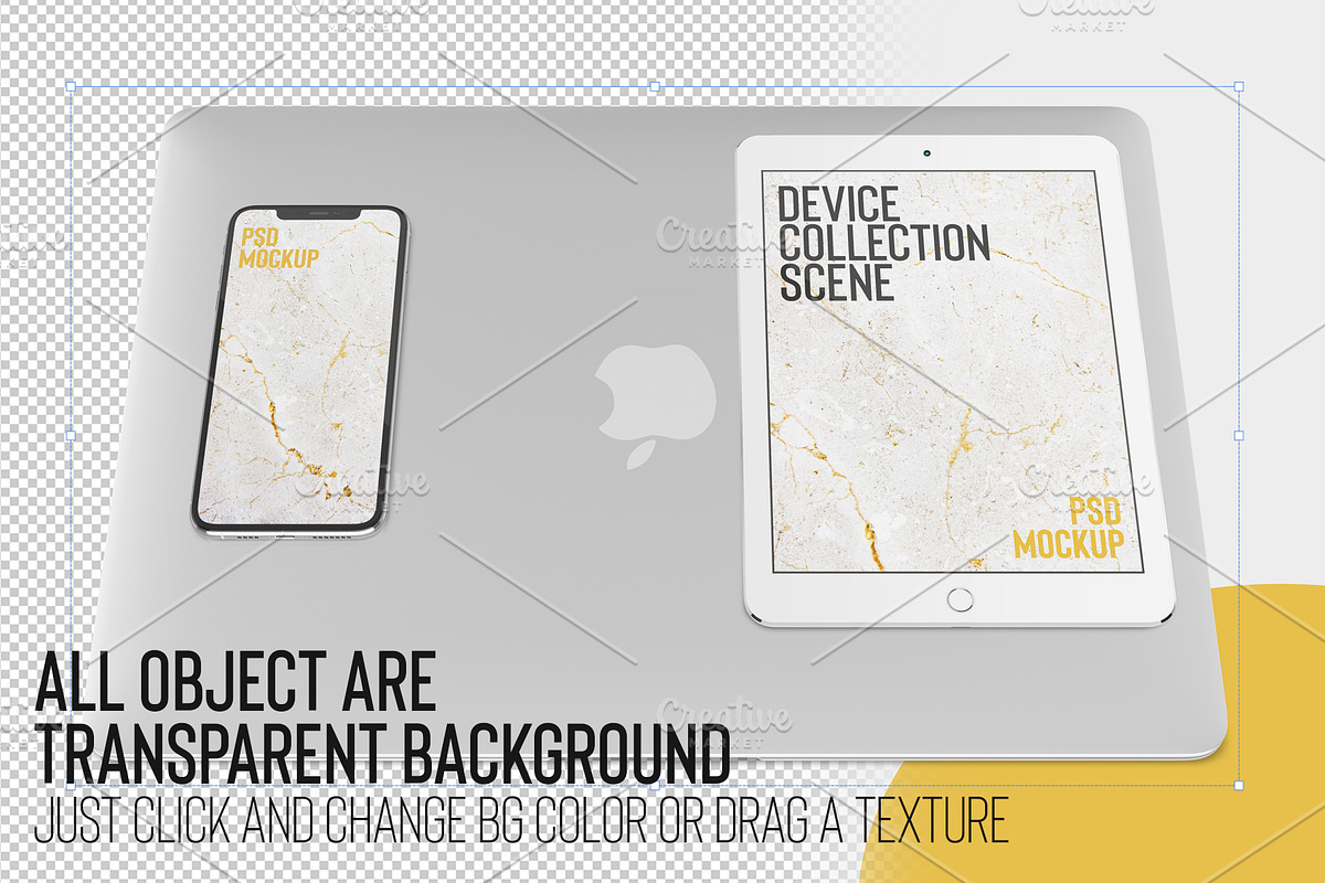 11 Device Scene PSD Mockup Col, an Object Graphic by Sinlatown (Photo 13 of 14)
