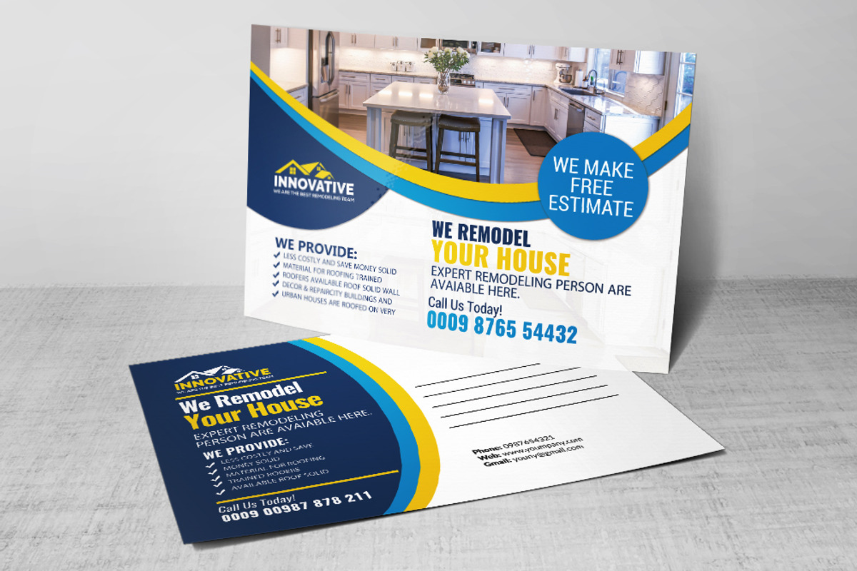 House Remodeling Postcards, a Card Template by Business Flyers (Photo 1 of 3)