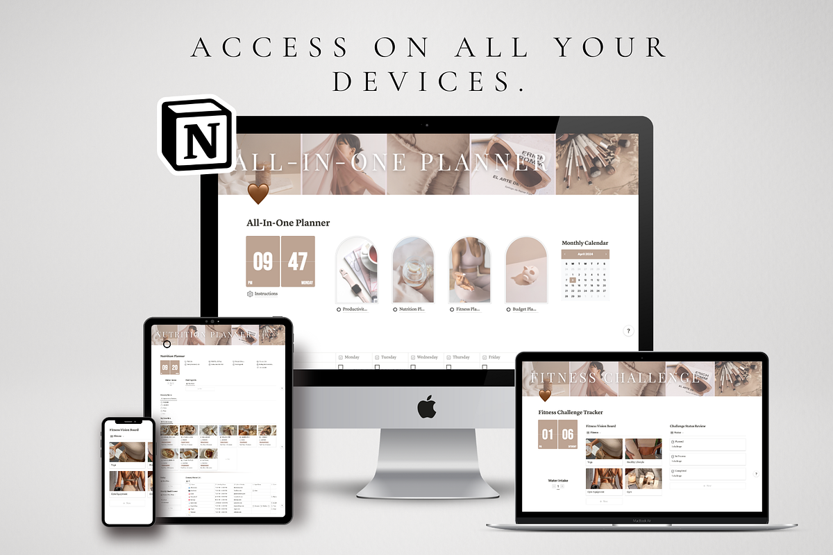 2025 Notion Life Planner Bundle, a Templates & Theme by BRANDcontent (Photo 7 of 9)