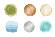 Watercolor Circles Clipart, a Decorative Illustration by BerryPieArt (Thumbnail 2 of 4)