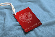 Red love cards with drowing hearts, a Background Graphic by ExpressShop (Thumbnail 3 of 4)