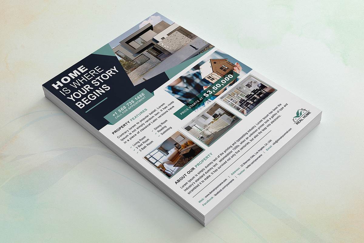 Real Estate Flyer, a Flyer Template by DesignDevisers (Photo 5 of 10)