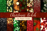 Christmas Bokeh Backgrounds, a Pattern Graphic by Paper Farms (Thumbnail 1 of 2)