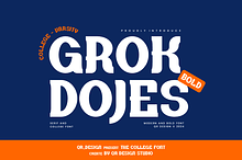 Grokdojes - Varsity & College Font