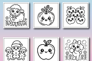 Cute Kawaii Coloring Book for Kids, an Animal Illustration by Design Zone (Thumbnail 3 of 4)