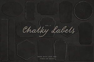 Elegant chalk labels