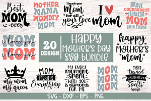 Happy Mother's Day SVG Bundle