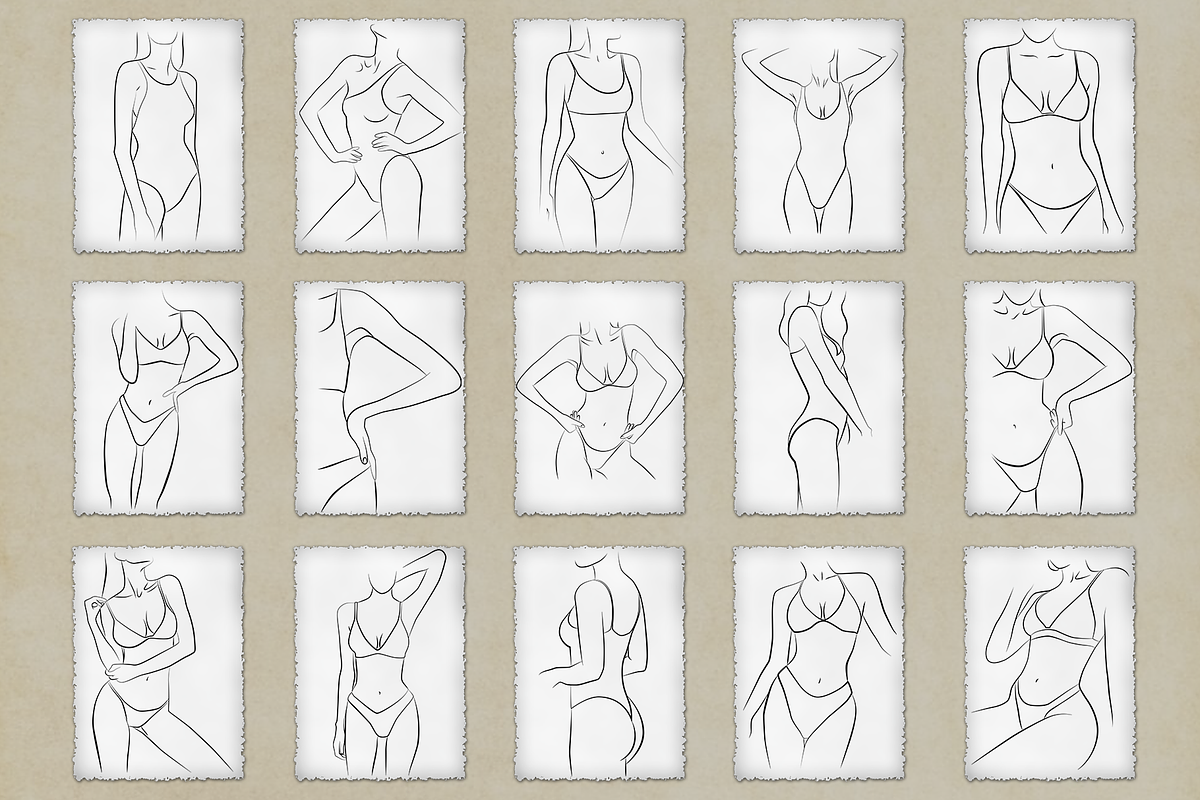 Body line art, a Person Illustration by Vinegret -Shop (Photo 7 of 8)