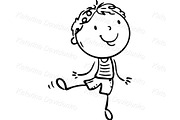 Doodle kids dancing together, a Person Illustration by Bubert Art (Thumbnail 2 of 5)