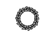 Leaf Laurel Wreath Frame Bundle, an Illustration by Gaye Art (Thumbnail 35 of 51)