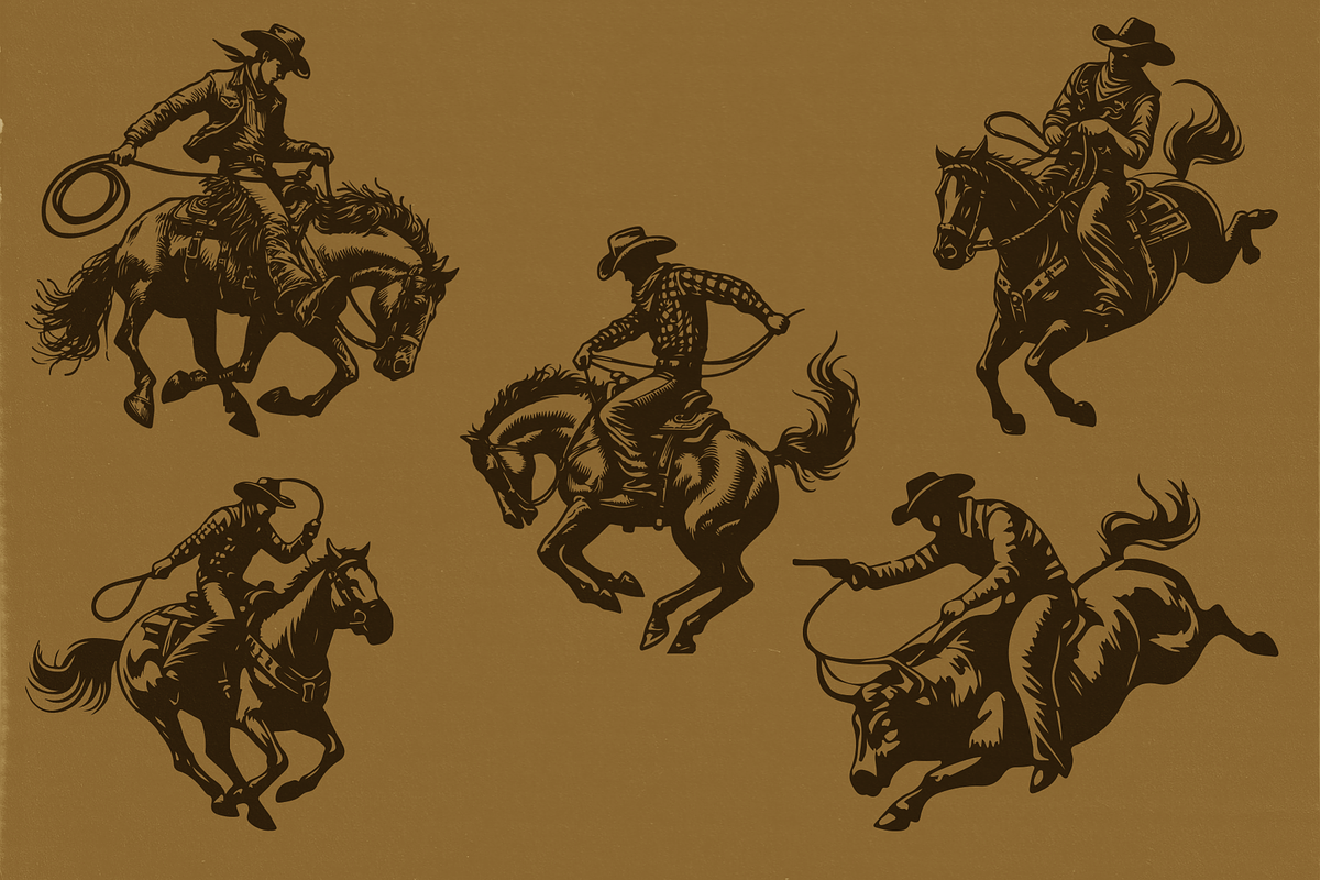 Rodeo Illustrations - Western Themed, a Person Illustration by elliazidi.designs (Photo 3 of 4)